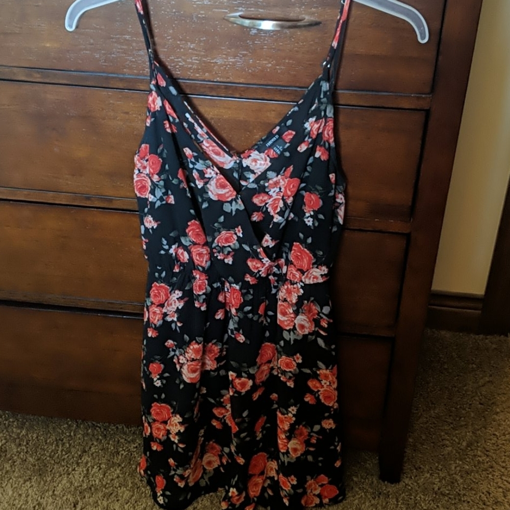 Forever21 Black and floral dress
